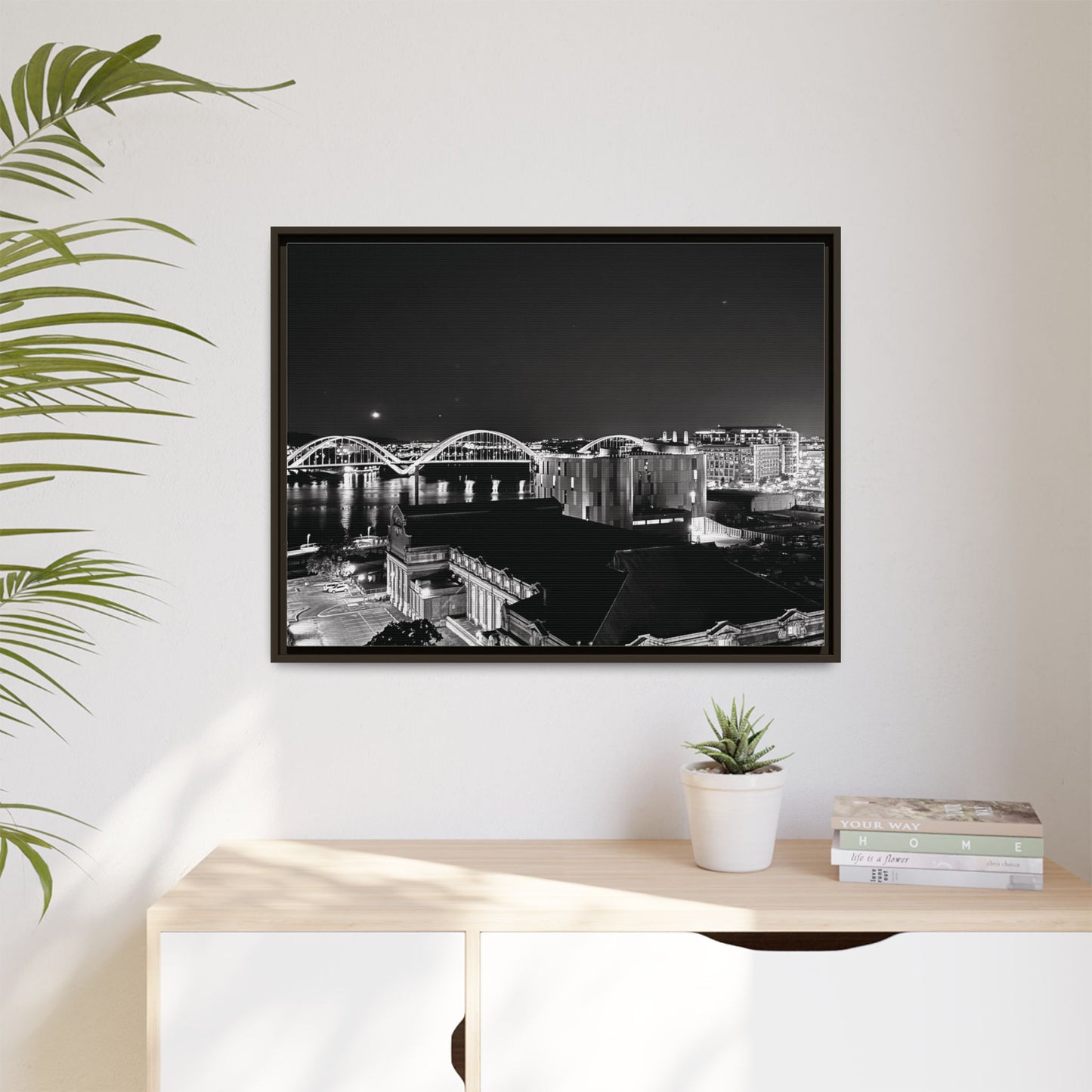 “The Still Capitol” – Framed Canvas Art A hush across the heart of Washington, D.C.