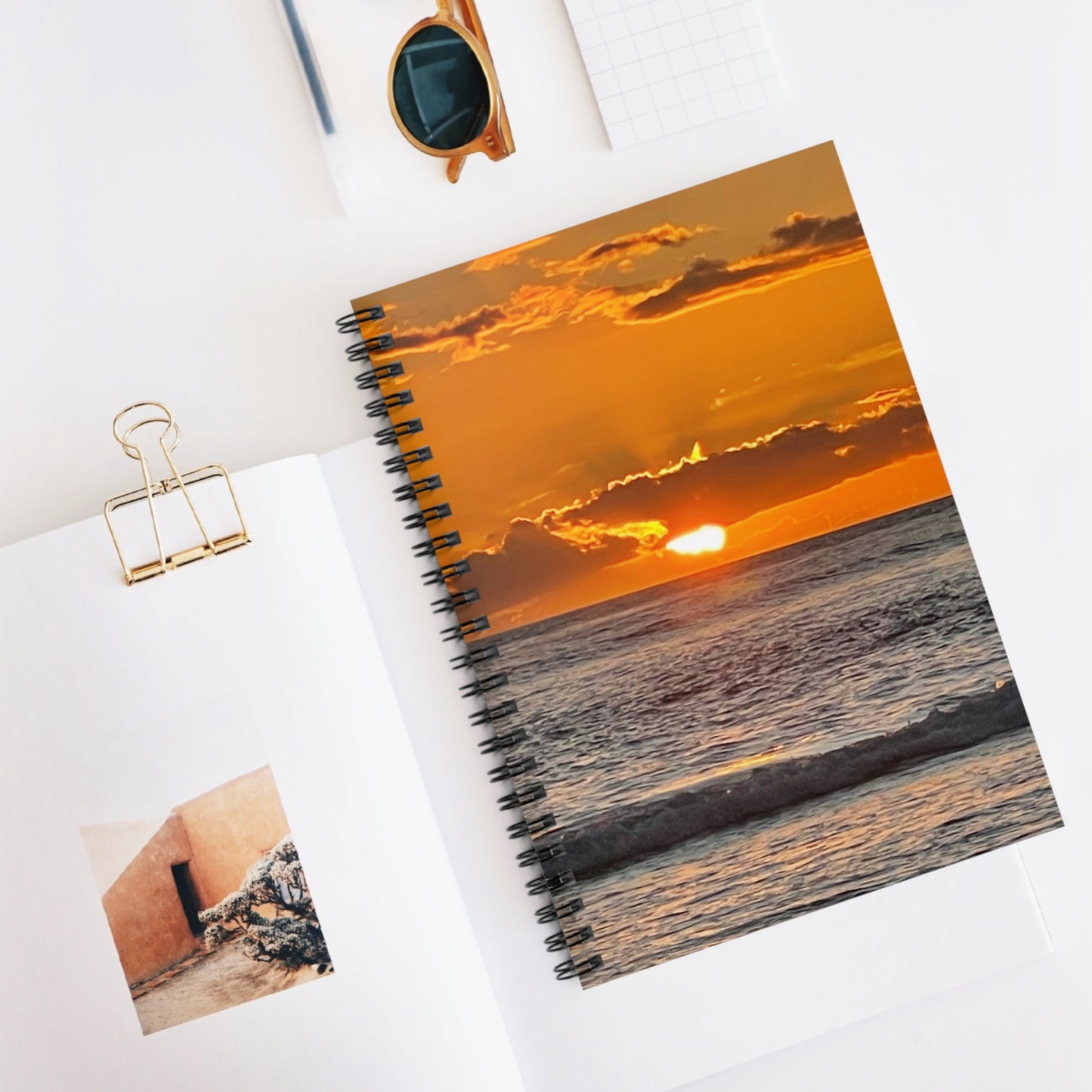 “Shoreline Reverie” – Spiral Notebook | Blurred Thoughts Collection