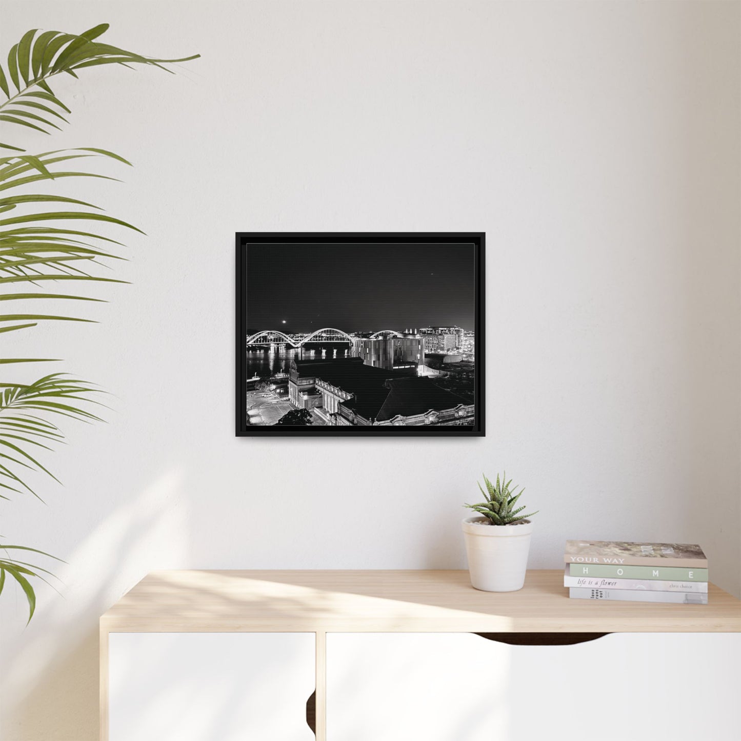 “The Still Capitol” – Framed Canvas Art A hush across the heart of Washington, D.C.