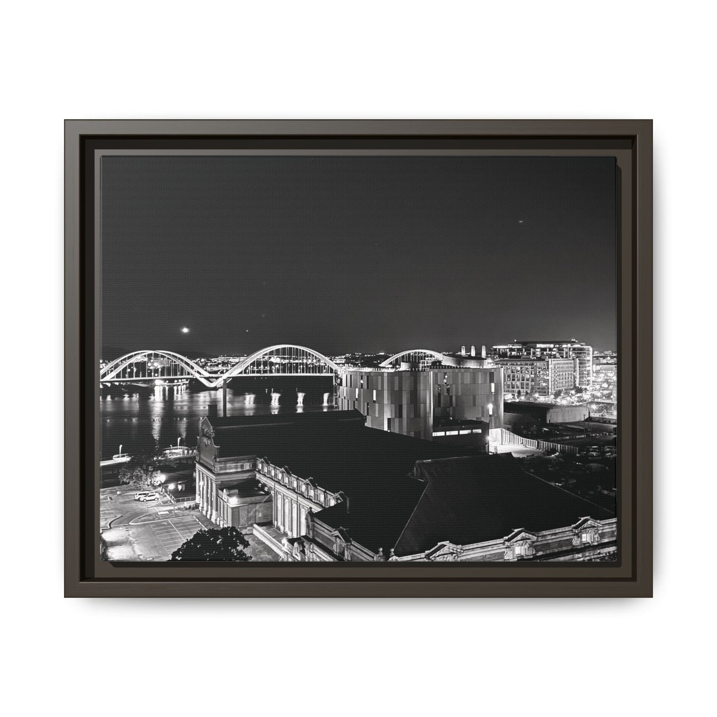“The Still Capitol” – Framed Canvas Art A hush across the heart of Washington, D.C.