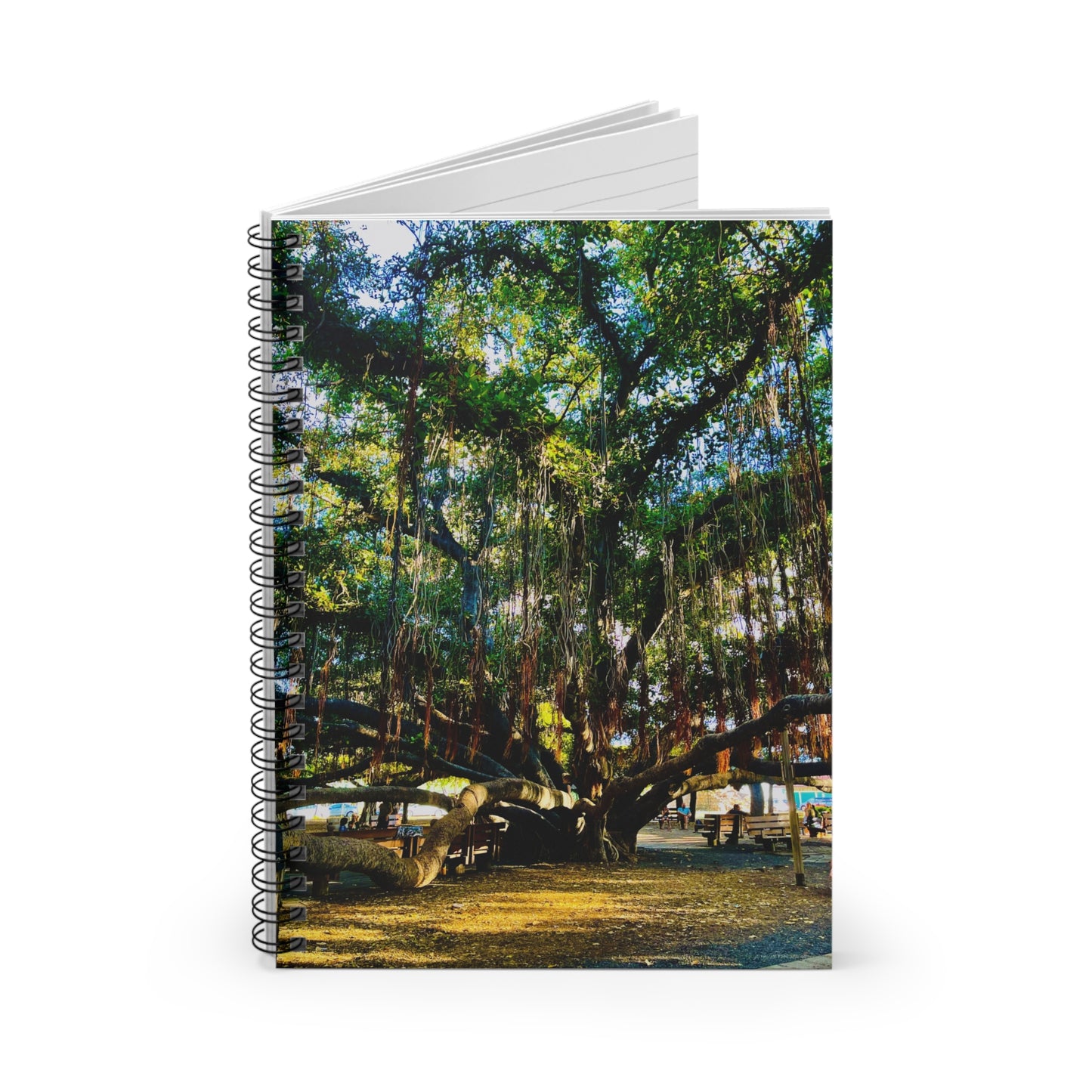 “Whispers Beneath the Banyan” – Spiral Notebook | Blurred Thoughts Collection