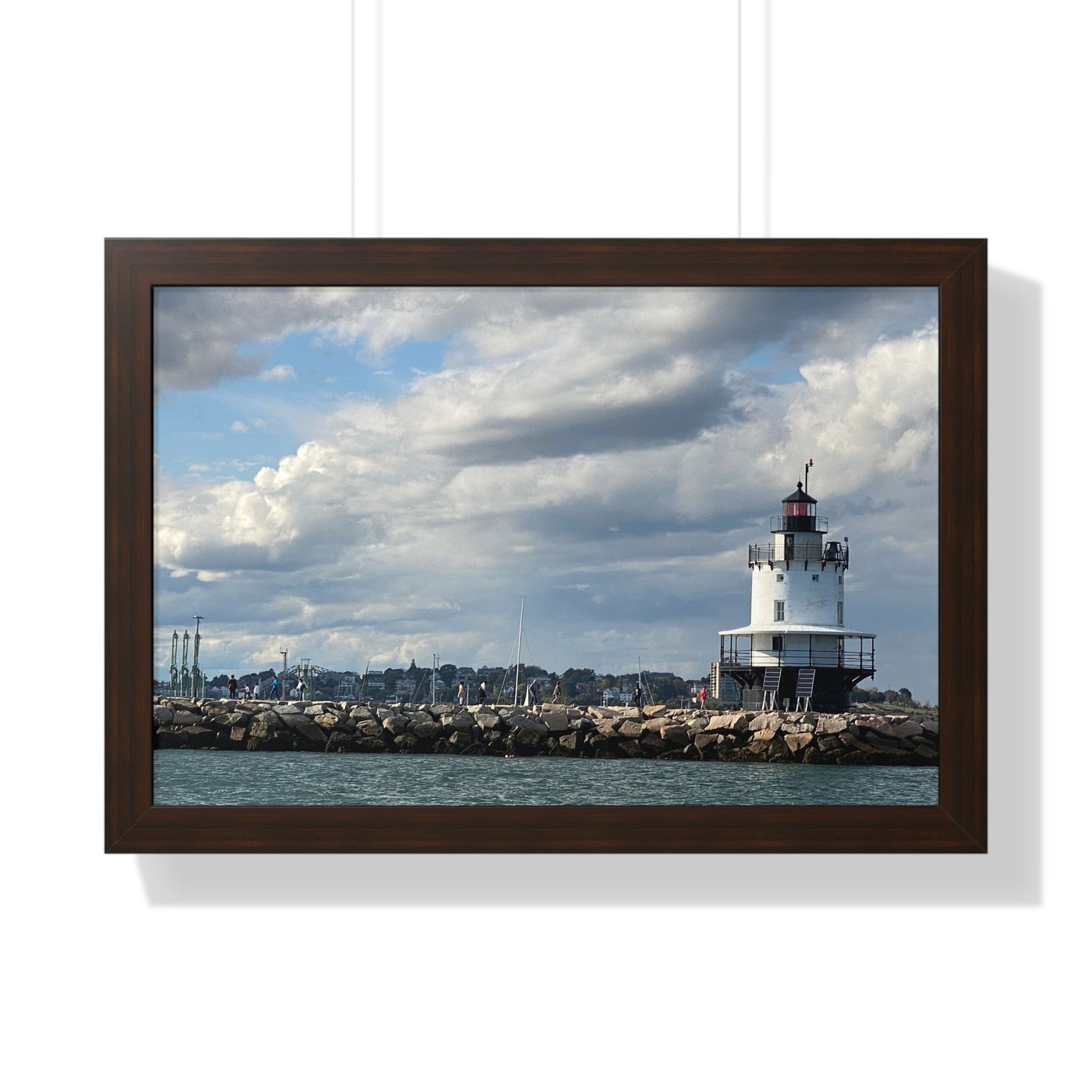 Lighthouse Framed Horizontal Poster - Coastal Home Decor