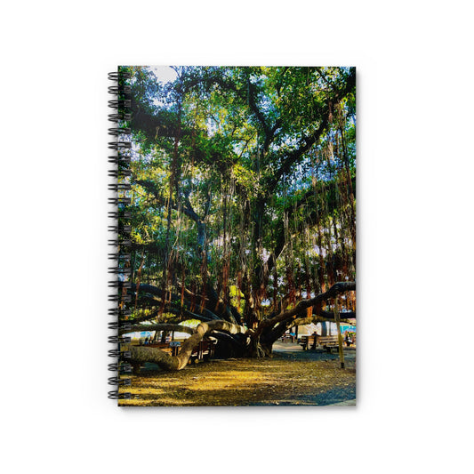 “Whispers Beneath the Banyan” – Spiral Notebook | Blurred Thoughts Collection