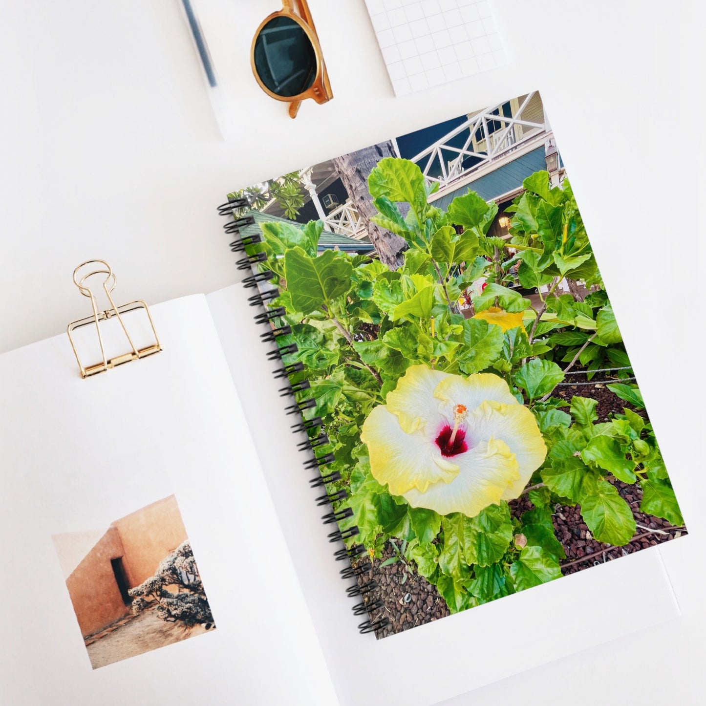 “Tropical Hibiscus” – Spiral Notebook | Blurred Thoughts Collection