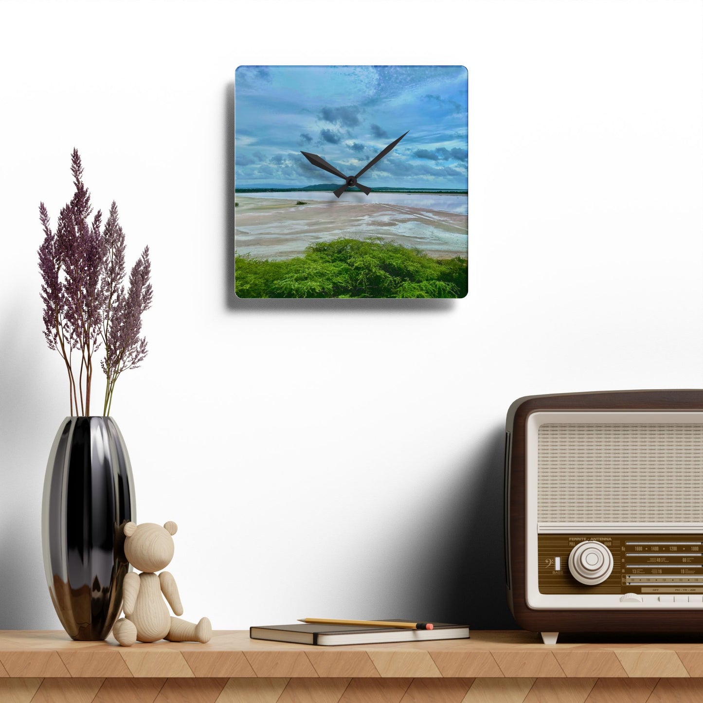 “Wildlife Hour” – Art Clock A still moment from Cabo Rojo National Wildlife Refuge, Puerto Rico.
