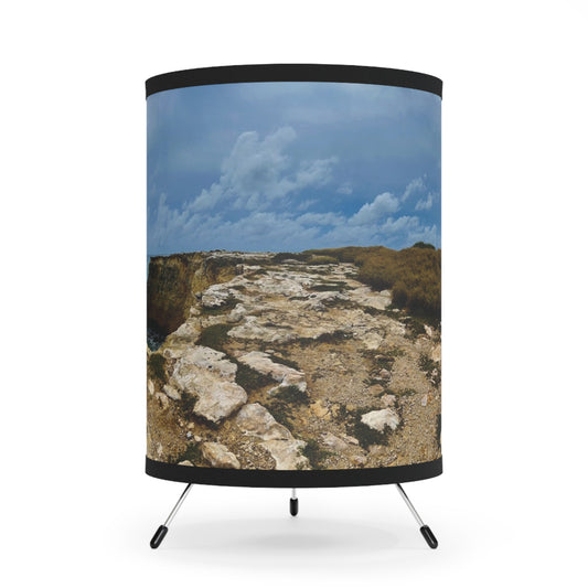 “Lighthouse Glow” – Art Lampshade A soft beacon from the coast of Puerto Rico.