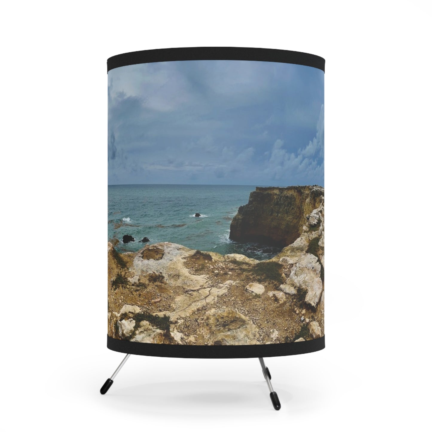 “Lighthouse Glow” – Art Lampshade A soft beacon from the coast of Puerto Rico.