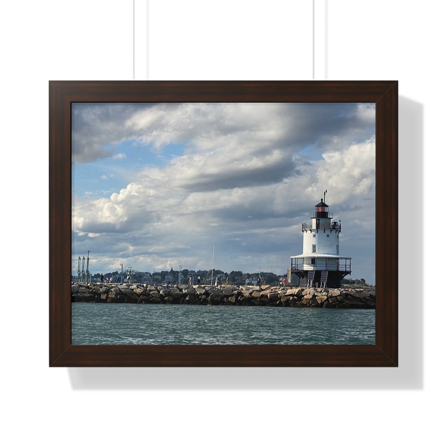 Lighthouse Framed Horizontal Poster - Coastal Home Decor