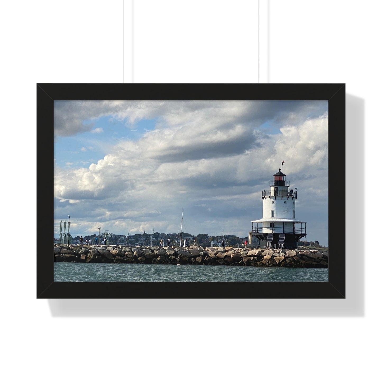 Lighthouse Framed Horizontal Poster - Coastal Home Decor