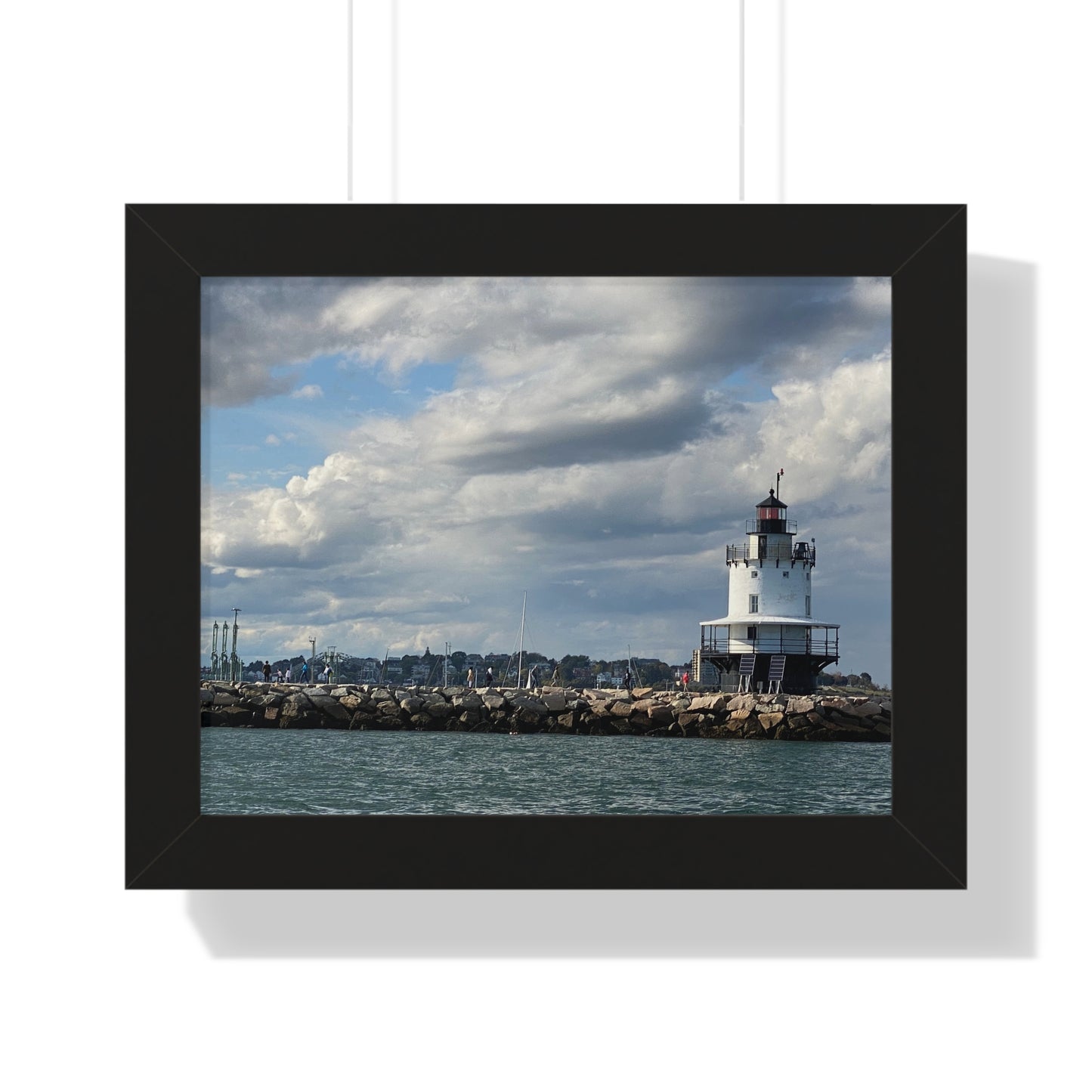 Lighthouse Framed Horizontal Poster - Coastal Home Decor