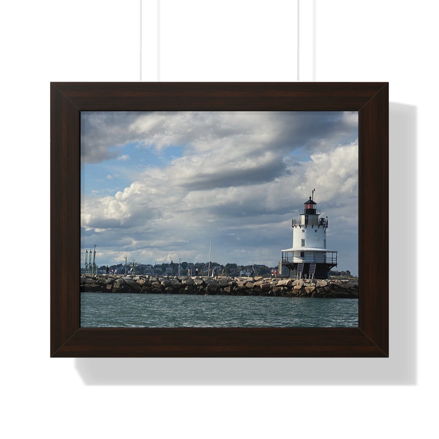 Lighthouse Framed Horizontal Poster - Coastal Home Decor