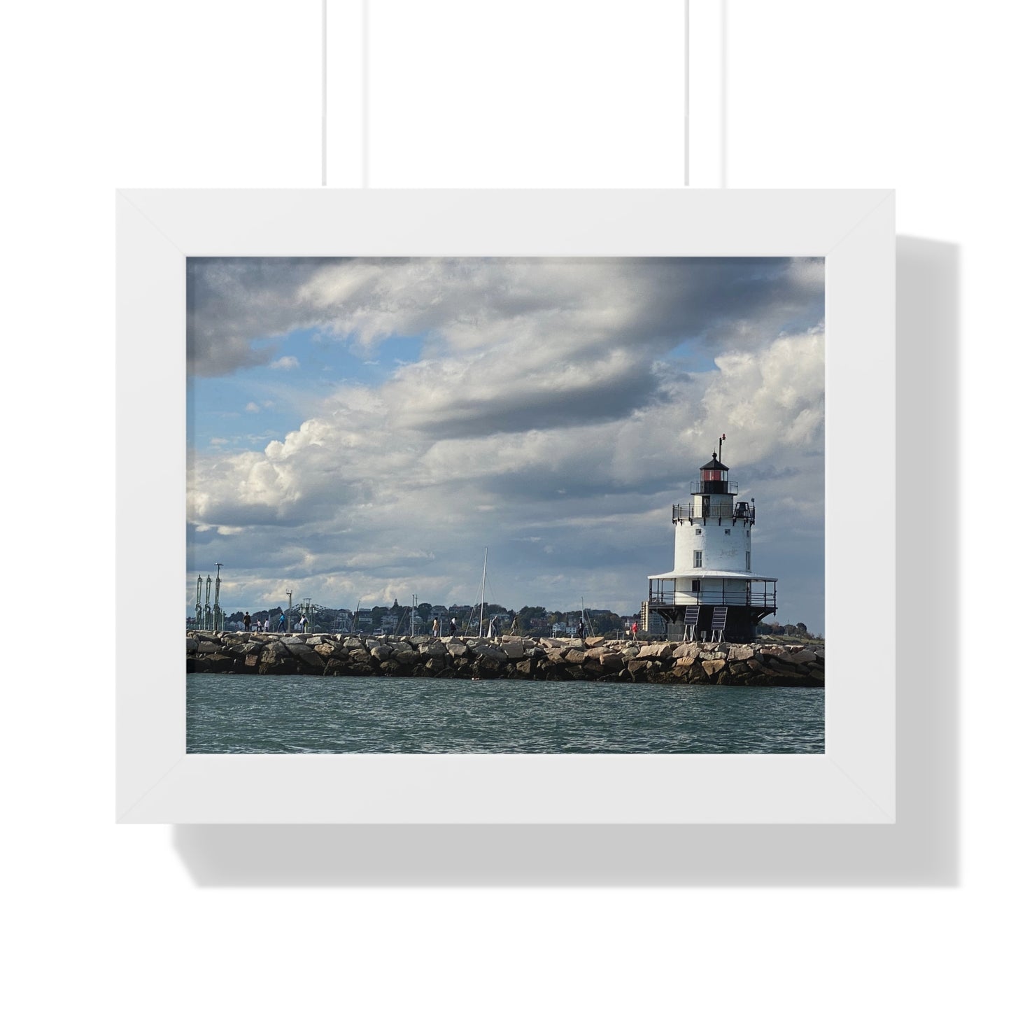Lighthouse Framed Horizontal Poster - Coastal Home Decor
